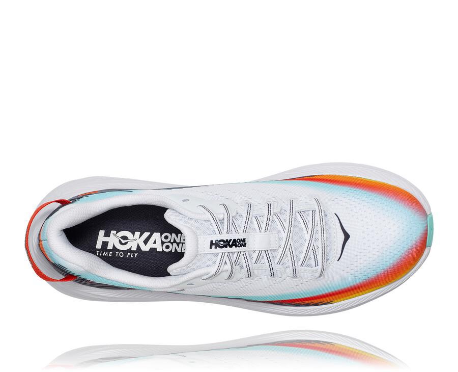 Zapatillas Running Hoka One One Mujer - Ironman Rincon 2 - Blancas/Azules - USB754810